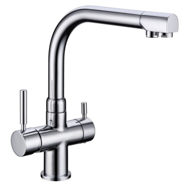 Robinet 3 voies Denali Chrome + Kit de filtration QCF-3001/321 - PROMO