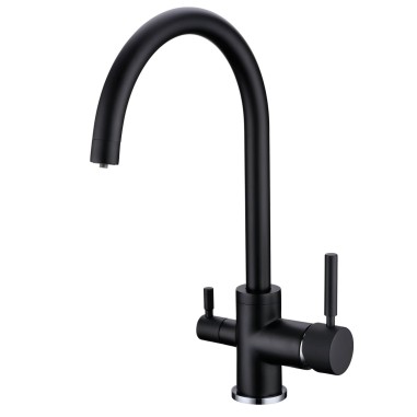 Robinet 3 voies Biscayne Noir + Kit de filtration QCF-3001/321 - PROMO