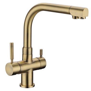 Robinet 3 voies Denali Bronze + Kit de filtration QCF-3001/321 - PROMO