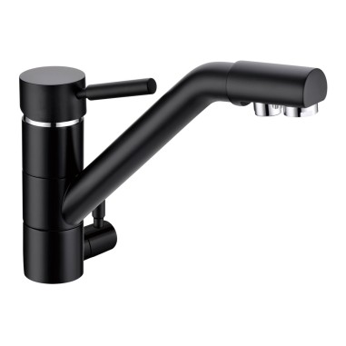 Robinet 3 voies Samoa Noir + Kit de filtration QCF-3001/321 - PROMO