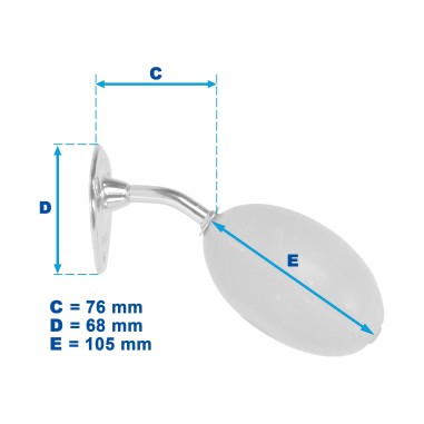 Porte-savon vieux bronze Provendi à vis - écrou