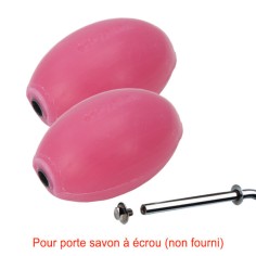 Savon rose rotatif Provendi (lot de 2) - Recharge à écrou 