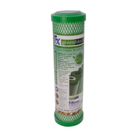 Cartouche charbon actif bloc Filtrex® FX-CL2 standard 9"3/4 - 10 microns