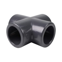 Croix - 25 mm - Femelle à coller - PVC pression