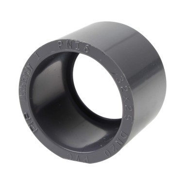 Réduction incorporée - 32/25 mm - Mâle/Femelle à coller - PVC Pression