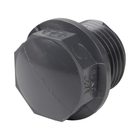 Bouchon - Mâle fileté 1/2'' - PVC pression