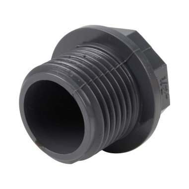 Bouchon - Mâle fileté 1/2'' - PVC pression