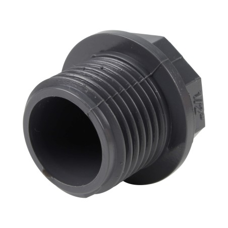 Bouchon - Mâle fileté 1/2'' - PVC pression