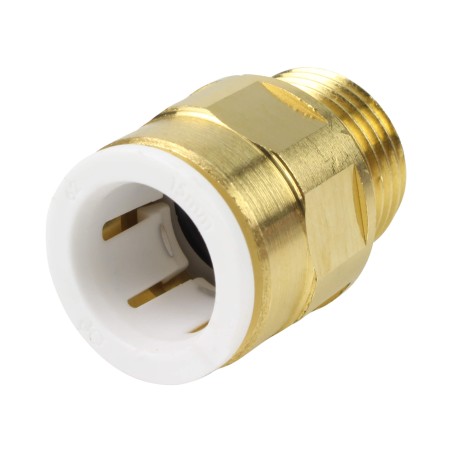 Union simple laiton - Mâle filetée 1/2''-  Push in 15 mm