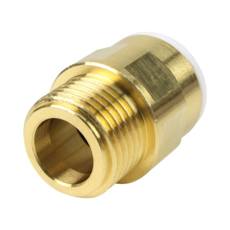 Union simple laiton - Mâle filetée 1/2''-  Push in 15 mm