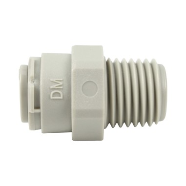 Union simple - Mâle filetée 1/4'' - Push in 1/4''