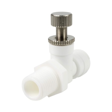 Vanne débit réglable - Mâle filetée 1/4'' - Push in 1/4''