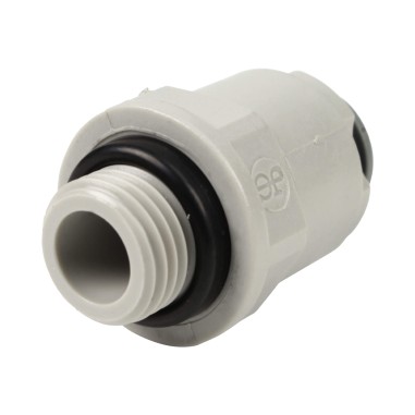 Union simple - Mâle filetée 1/4'' - Push in 5/16''