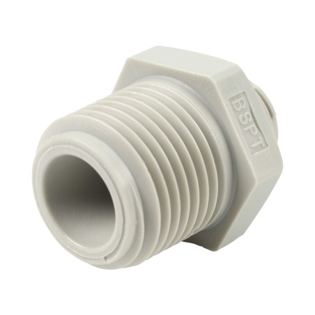 Union simple - Mâle filetée 1/2''- Push in 1/4''