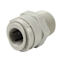 Union simple - Mâle filetée 3/8'' - Push In 3/8''