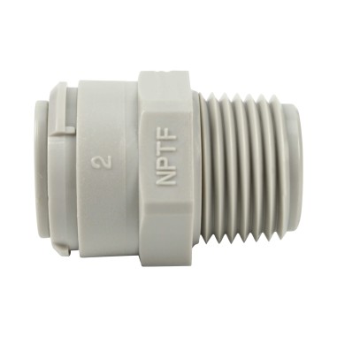 Union simple - Mâle filetée 3/8'' - Push In 3/8''