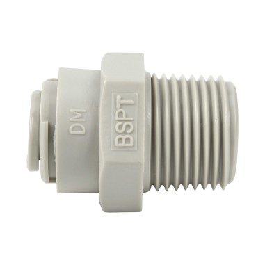 Union simple - Mâle filetée 3/8'' - Push In 1/4''