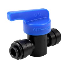 Vanne raccord rapide - Push in 6 mm