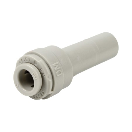 Réduction - Queue lisse pour raccord 3/8'' - Push in 1/4''
