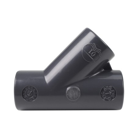 Té Y 45° - 20 mm - Femelle à coller - PVC Pression