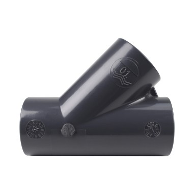 Té Y 45° - 32 mm - Femelle à coller - PVC Pression