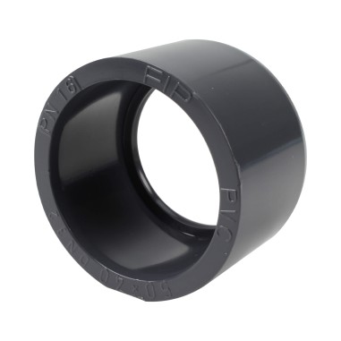 Réduction incorporée - 50/40 mm - Mâle/Femelle à coller - PVC Pression