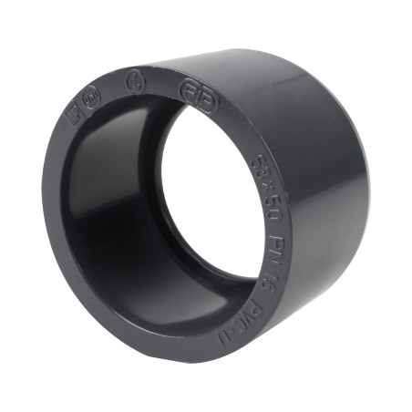 Réduction incorporée - 63/50 mm - Mâle/Femelle à coller - PVC Pression