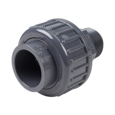 Union trois pièces mixte - 25 mm Femelle à coller - Filetée mâle 3/4'' -  PVC Pression