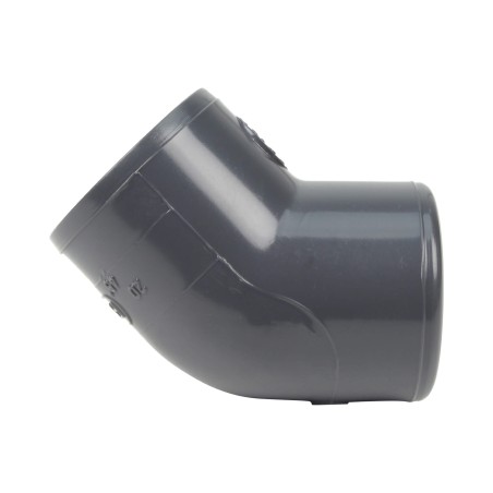 Coude 45° FF - 20 mm  - Femelle à coller - PVC pression