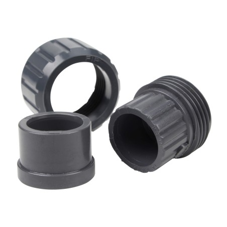 Union trois pièces - 16 mm - Femelle à coller - PVC Pression