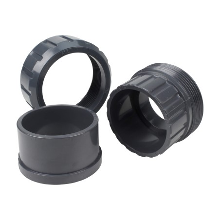 Union trois pièces - 50 mm - Femelle à coller - PVC Pression