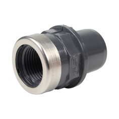 Embout mixte - 20/16 mm - Mâle/Femelle à coller - Taraudé 3/8'' - PVC Pression