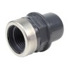 Embout mixte - 25/20 mm - Mâle/Femelle à coller - Taraudé 1/2'' - PVC Pression