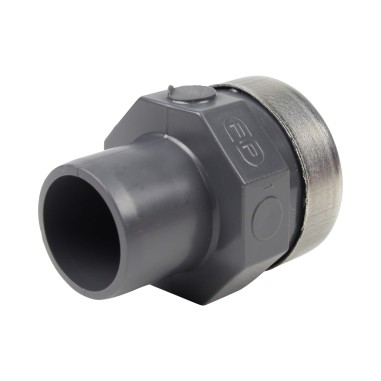 Embout mixte - 20/16 mm - Mâle/Femelle à coller - Taraudé 1/2'' - PVC Pression