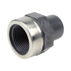 Embout mixte - 25/20 mm - Mâle/Femelle à coller - Taraudé 3/4'' - PVC Pression