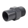 Embout mixte - 20/16 mm - Mâle/Femelle à coller - Fileté 1/2'' - PVC Pression