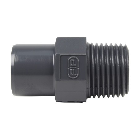 Embout mixte - 20/16 mm - Mâle/Femelle à coller - Fileté 1/2'' - PVC Pression