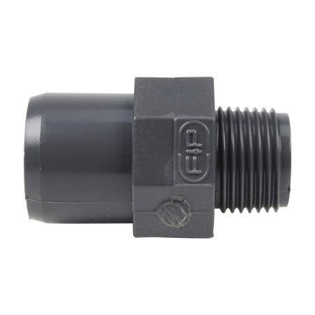 Embout mixte - 20/16 mm - Mâle/Femelle à coller - Fileté 3/8'' - PVC Pression