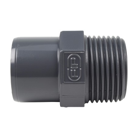 Embout mixte - 32/25 mm - Mâle/Femelle à coller - Fileté 1'' - PVC Pression