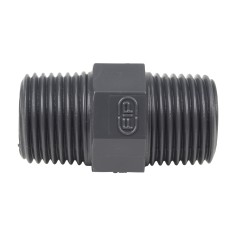 Mamelon double MM - Mâle fileté 1/2'' - PVC Pression 2