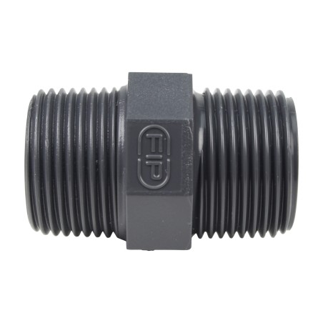 Mamelon double MM - Mâle fileté 3/4'' - PVC Pression