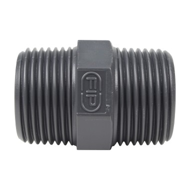 Mamelon double MM - Mâle fileté 1'' - PVC Pression