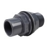 Traversée de réservoir - 32/25 mm - Mâle/Femelle à coller - Filetée 1'' - PVC Pression