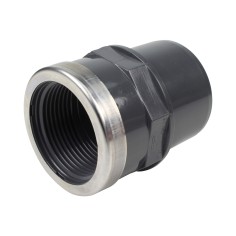 Embout mixte - 50/40 mm - Mâle/Femelle à coller - Taraudé 1''1/4 - PVC Pression