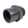 Embout mixte - 40/32 mm - Mâle/Femelle à coller - Fileté 1'' - PVC Pression