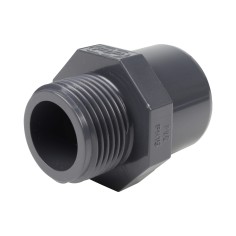 Embout mixte - 40/32 mm - Mâle/Femelle à coller - Fileté 1'' - PVC Pression 2