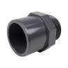 Embout mixte - 50/40 mm - Mâle/Femelle à coller - Fileté 1''1/4 - PVC Pression