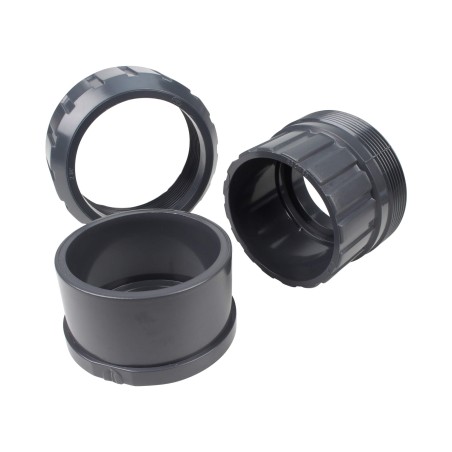 Union trois pièces - 63 mm - Femelle à coller - PVC Pression