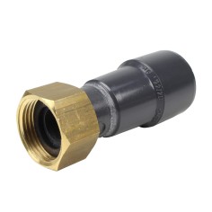Douille de raccordement - 25 mm Femelle à coller / Femelle taraudée 3/4'' - Écrou laiton - PVC Pression 2
