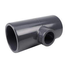 Té réduit 90° - 40/20 mm - Femelle à coller - PVC Pression